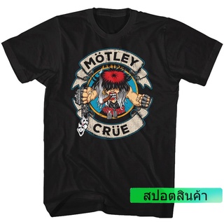 เสื้อยืดอินเทรนด์ 【COD】 เสื้อยืด พิมพ์ลายโลโก้ Motley Crue Allister Fiend คุณภาพสูง แฟชั่นสําหรับผู้ชาย COMING CLUB