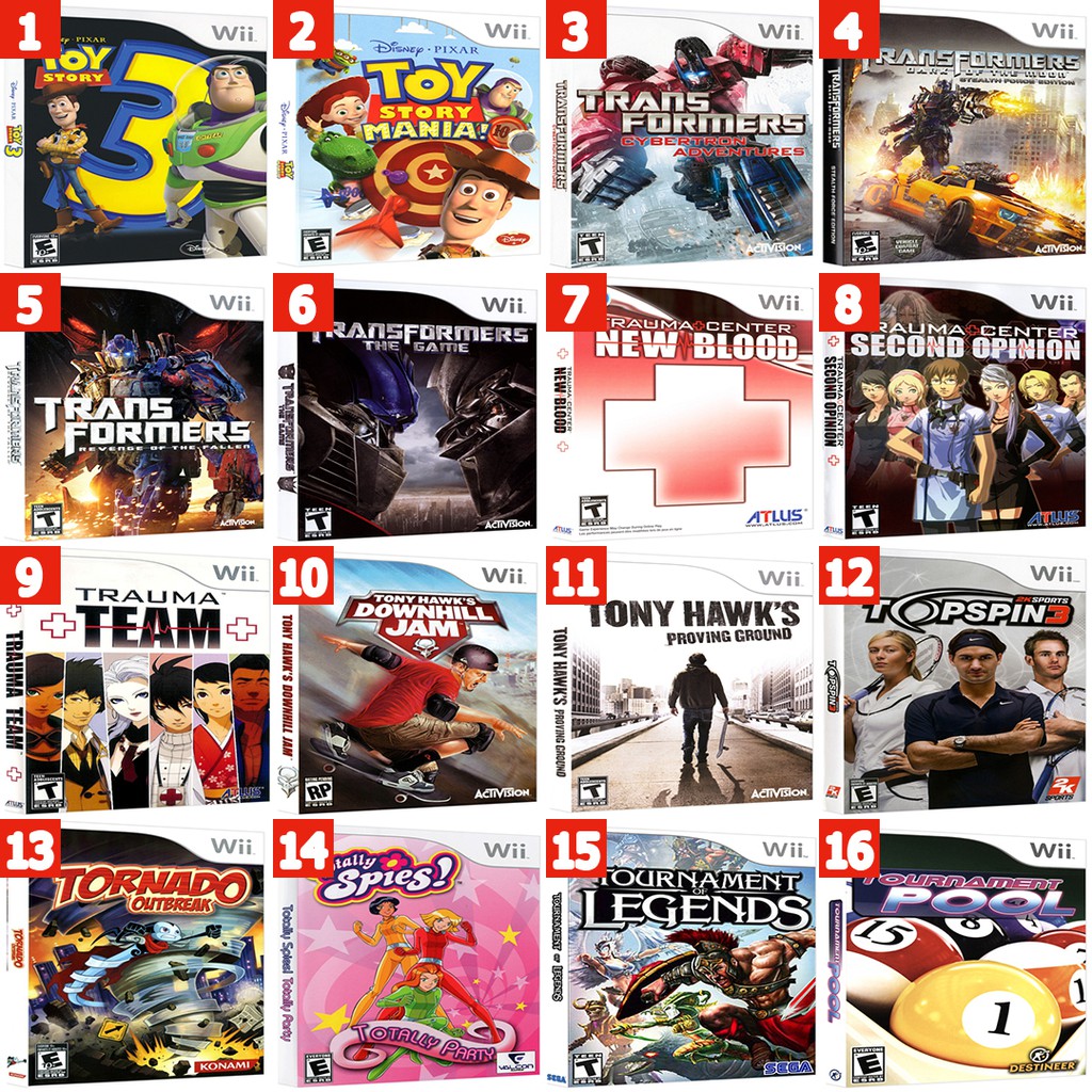 แผ่นเกมส์ Wii : รวมเกมส์มาให้เลือกเล่นชุดที่ 48 (DVD)(สำหรับเครื่องแปลงแล้ว)