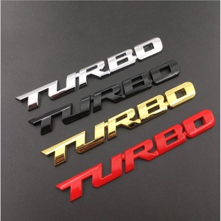 สติ๊กเกอร์โลโก้ตัวอักษร Turbo สําหรับตกแต่งรถยนต์