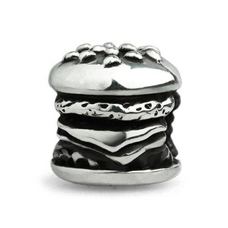 OHM Beads รุ่น Burger 2E - Silver 925 Charm เครื่องประดับ บีด เงิน เแก้ว จี้ สร้อย กำไล OHMThailand