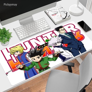 Hunter X Hunter อะนิเมะ คอมพิวเตอร์ แผ่นรองเมาส์เกมมิ่ง แผ่นรองเมาส์ ขนาดใหญ่ เกมเมอร์ XXL อะนิเมะ PC โต๊ะ คีย์บอร์ด ยางปูโต๊ะ