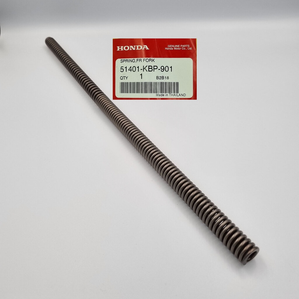 0450_HO. สปริงโช้คหน้า (B260) HONDA: (51401-KBP-901) DASH [แท้ศูนย์ 100%] ....SPRING FRONT, FORK