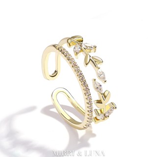 Golden Leaf Open Ring