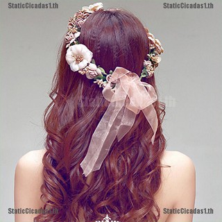 ( Static ) ที่คาดผมลายดอกไม้ สําหรับ