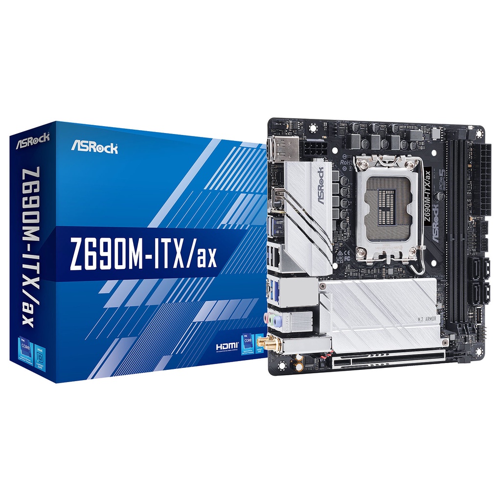 MB ASRock Z690M DDR4 Z690M-ITX/AX LGA 1700 Motherboard