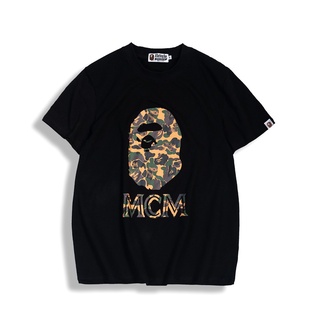 ™ﺴ▤Hiphoppie Bape MCM ape camouflage print t-shirts