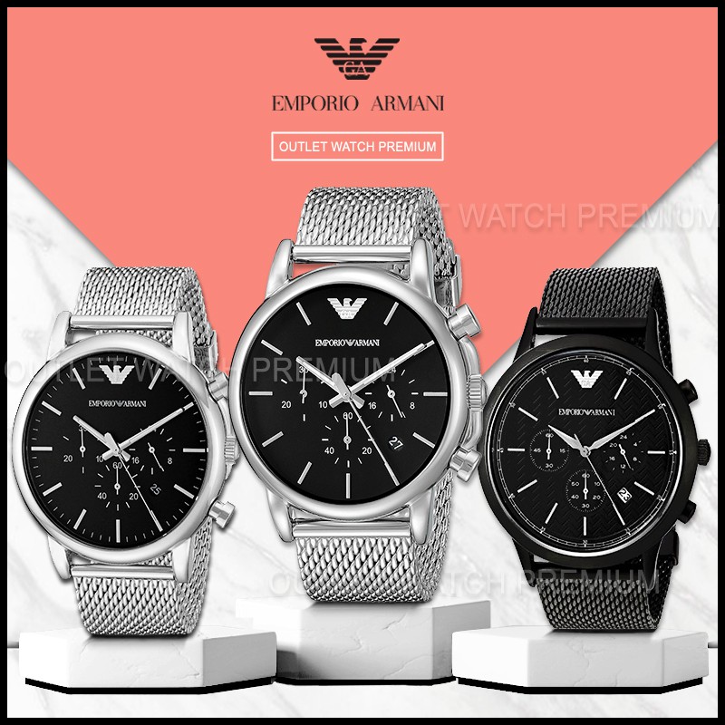 OUTLET WATCH นาฬิกา Emporio Armani OWA291 นาฬิกาข้อมือผู้หญิง นาฬิกาผู้ชาย แบรนด์เนม Brand Armani Watch AR1808