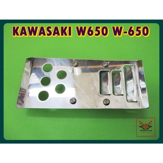 KAWASAKI W650 W 650 CAFE RACER FRONT STONE GUARD "STAINLESS POLISHED" // การ์ด กันกระเด็นด้านหน้า สเตนเลส สินค้าคุณภาพดี