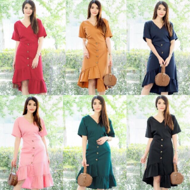 🌸 JJ Shop🌸 เดรสสาวอวบ