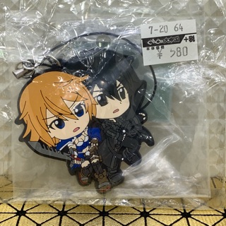 พวงกุญแจ สแต็ปยาง ที่ห้อยโทรศัพท์ Kirito Philia Sword Art Online ของ🇯🇵แท้ สูง 6.5 CM มือ 1