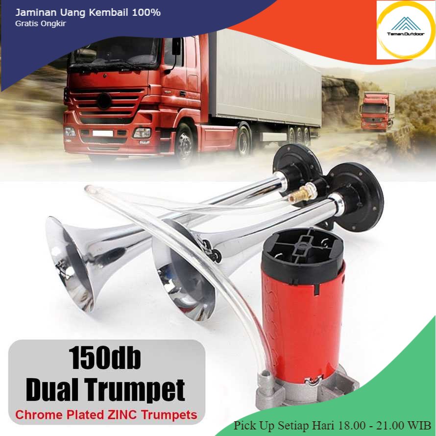 TO - OTO HEYVO แตรทรัมเป็ตรถยนต์ Dual Air Horn 150dB 12V - TZ-320