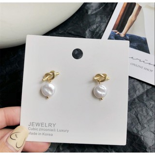 ต่างหู [Arrival] Earrings minimal Earring S925 ต่างหู มินิมอล เครื่องประดับแฟชั่น {พร้อมกล่อง}