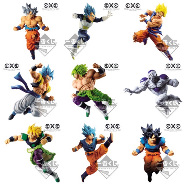 โมเดล ฟิกเกอร์ ของแท้ : Dragonball : Ichiban KUJI SCxSC : Goku Vegeta Gogeta Broly Frieza Model Figu