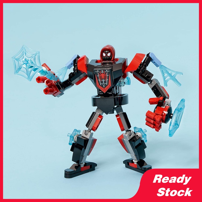 LEGO Marvel Spider-Man Miles Morales Mech Armor 76171 ของเล่นก่อสร้างของสะสมใหม่ 2021 (125 ชิ้น)