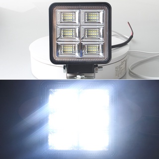 แพค 1ชิ้น 144W 48LED สำหรับรถออฟโรด สปอตไลท์สำหรับรถบบรทุก 12V-80V กระพริบ 3 จังหวะ