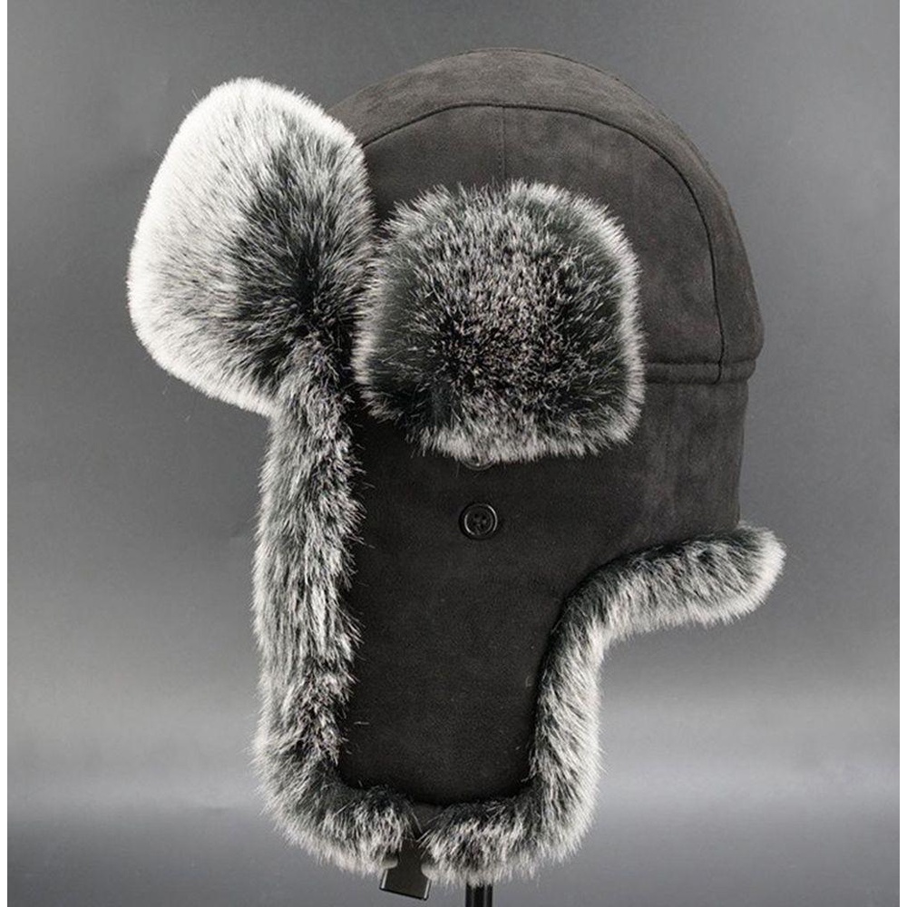 TIANCONG Trapper Ushanka หมวกบอมเบอร์สไตล์รัสเซีย สำหรับฤดูหนาว - รูปที่ 6