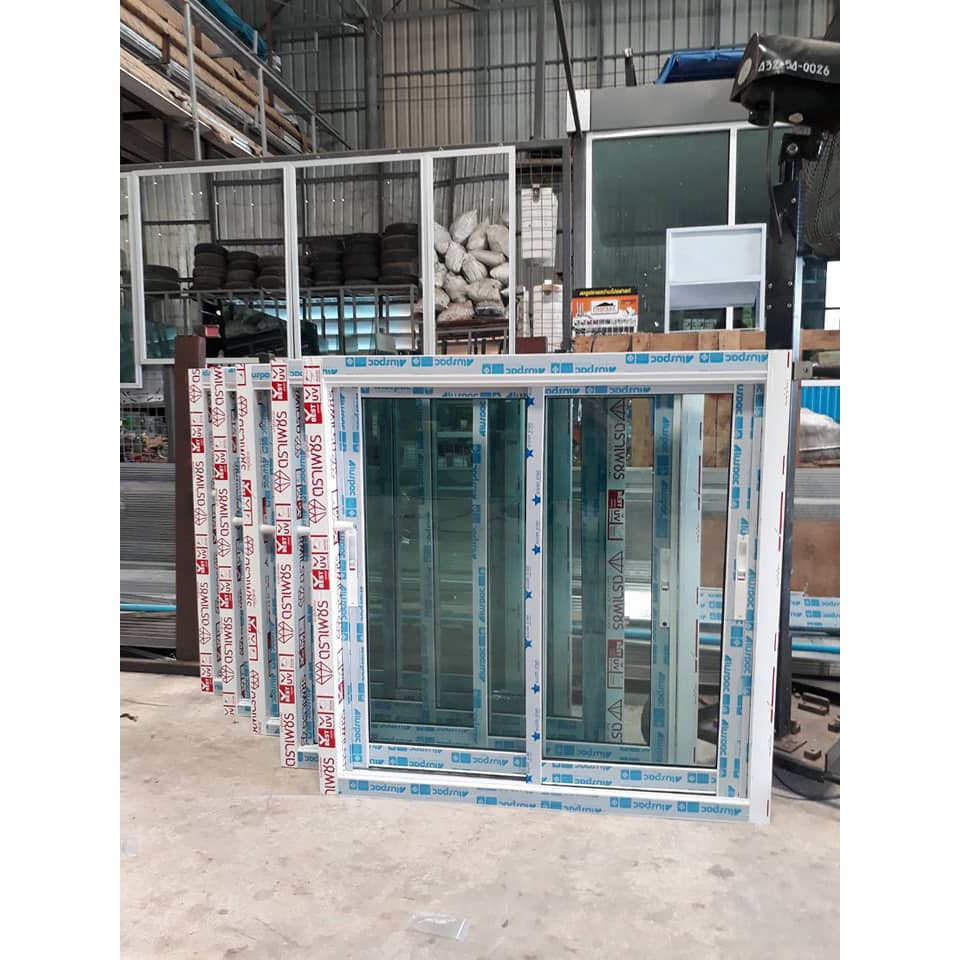 หน้าต่าง2 บานเลื่อน (มีมุ้ง,ไม่มีมุ้ง) ขนาดสูง110*กว้าง120cm  กดทีละออเดอร์