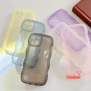 เคสโทรศัพท์มือถือแบบนิ่ม ใส ลายคลื่น สีแคนดี้ แฟชั่น สําหรับ Vivo V23 Pro 5G V17 Neo iQOO Neo 5 3 Neo5 Neo3 U3 U3x