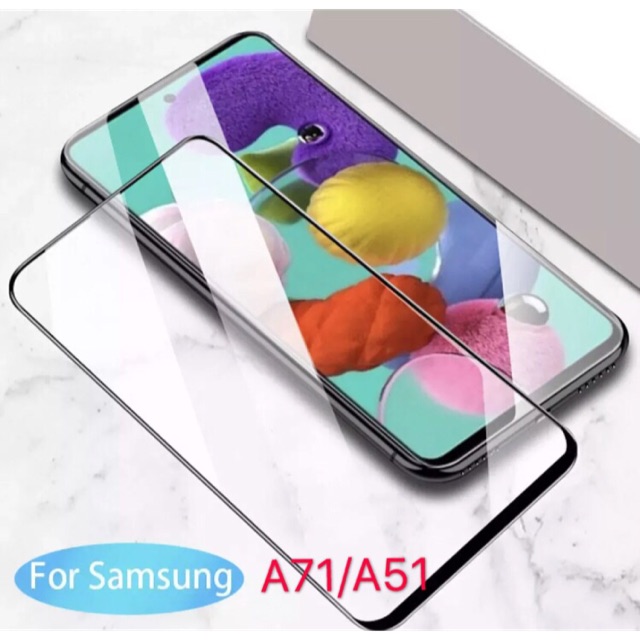 ฟิล์มกระจกนิรภัย เต็มจอ Samsung A51/A71 ฟิล์มกันกระแทก ฟิล์มกันรอย ฟิล์มกระจกซัมซุง ฟิล์มSamsung A51