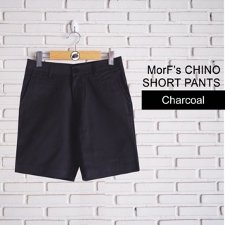 Basic Chino Shorts  กางเกง ชิโน่ ขาสั้น สีชาโคล