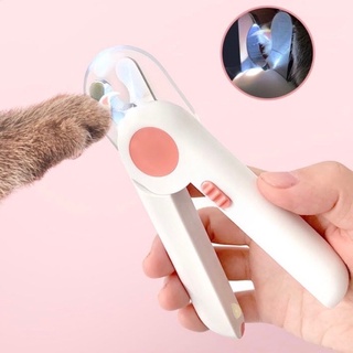 Pet Nail Clippers กรรไกรตัดเล็บสัตว์เลี้ยง พร้อมไฟLED ตะไบเหล็กเก็บซ่อน ป้องกันเลือดออก กรรไกรตัดเล็บแมว สุนัข