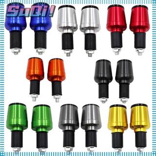 Suqi จุกปิดปลายแฮนด์รถมอเตอร์ไซค์ สําหรับ Honda Yamaha Suzuki Refit Cap End Plug 1 คู่