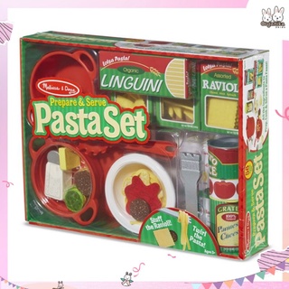 ชุดของเล่นทำพาสต้าบทบาทสมมุติ มาพร้อมอุปกรณ์ครบครัน 58 ชิ้นแบรนด์ Melissa &amp; Doug Prepare &amp; Serve Pasta Set