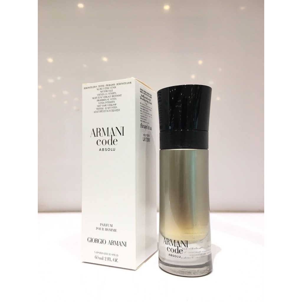 armani code absolu tester
