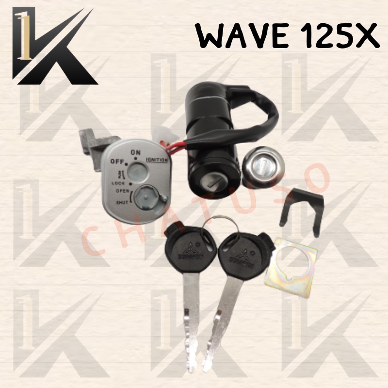 สวิทย์กุญแจชุดใหญ่  ( WAVE 125X  ) สินค้าคุณภาพดีส่งตรงจากโรงงาน สินค้าเกดรดี พร้อมส่ง