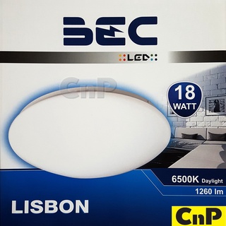 พร้อมส่ง！！ BEC โคมไฟเพดาน(ซาลาเปา) LED 18W รุ่น LISBON แสงขาว Daylight