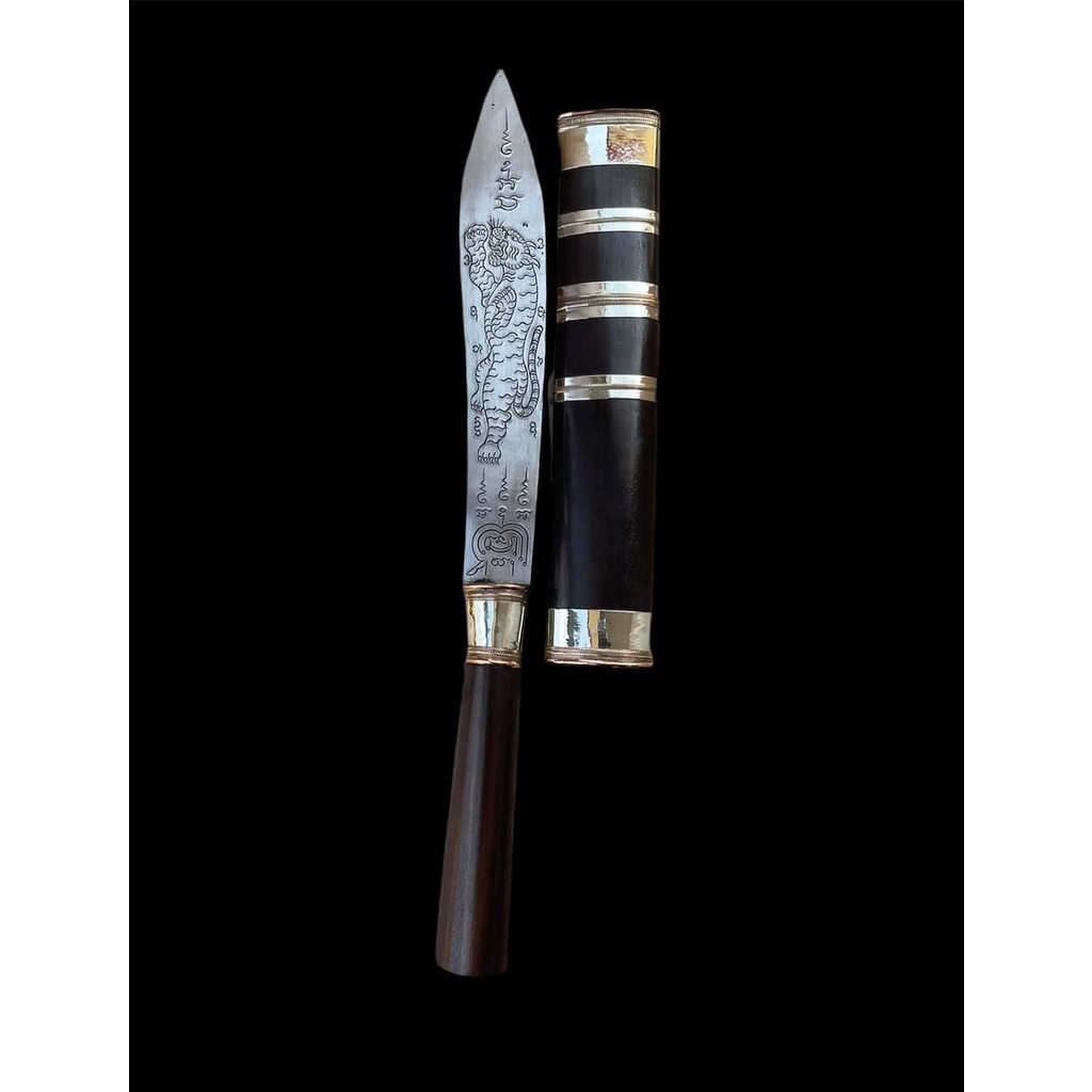 Dao thầy tạo nước bùa model ปาฏิหาร์ย 100 năm Luang Por Pat, chùa Huay Duan (kích thước 5 inch) Số 55 #đảm bảo phật thật 100%
