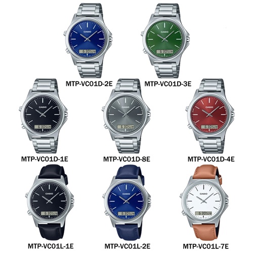 CASIO นาฬิกาข้อผู้ชาย รุ่น MTP-VC01D, MTP-VC01L, MTP-VC01D-1E,MTP-VC01D-2E,MTP-VC01D-3E,MTP-VC01D-5E