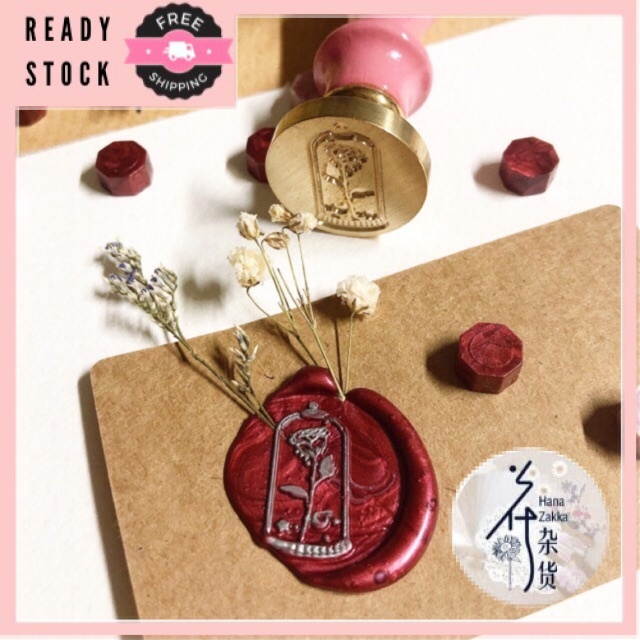 Wax Seal Stamp Little Prince The Little Prince Rose Lacquer Seal 25mm