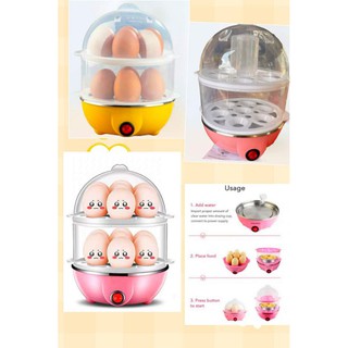 หม้อต้มไข่ Egg Cooker &amp; อุ่น นึ่ง ตุ๋น ทอด