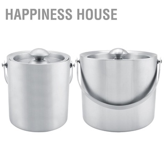 Happiness House ถังน้ําแข็งสเตนเลส แบบสองชั้น พร้อมฝาปิด สําหรับงานแต่งงาน