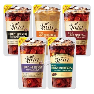พร้อมส่ง 칸타타 아이스 น้ำถุง เกาหลี กาแฟสำเร็จรูป Cantata Iced Co…