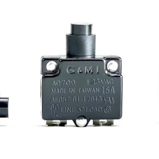 [ของแท้] G&Mi เบรกเกอร์กันไฟเกิน 15A 125/250VAC | Circuit Breaker Overload Protector Switch Fuse | M