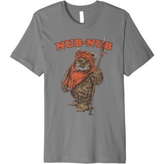 เสื้อยืดโอเวอร์ไซส์เสื้อยืด พิมพ์ลาย Star Wars Nub-Nub Ewok สไตล์วินเทจ พรีเมี่ยมS-3XL