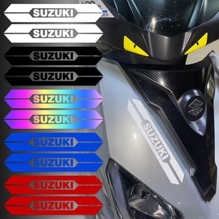 Suzuki สติกเกอร์สะท้อนแสง ตกแต่งปลายล้อหน้ารถจักรยานยนต์ สําหรับ Suzuki UY125 UU125 GSX250R