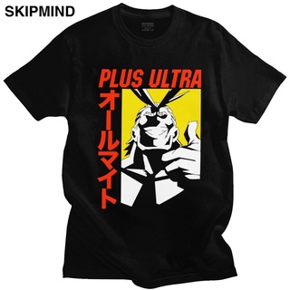 New เสื้อยืดผ้าฝ้ายแขนสั้นพิมพ์ลาย My Hero Academia All Might Plus Ultra T สําหรับผู้ชาย sale