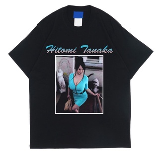 เสื้อยืด ผ้าฝ้าย พิมพ์ลายหมึก Jav Hitomi Tanaka สําหรับผู้ชาย