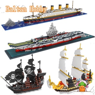 Baltan X3 yz pirate ship titanic 66503 liaoning 66502 66520 66505 ของเล่นตัวต่อเรือโจรสลัด ขนาดเล็ก