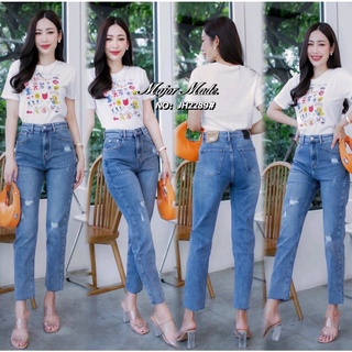 JH2289# กางเกงยีนส์ทรงบอย ผ้ายืด jEANS HOUSE