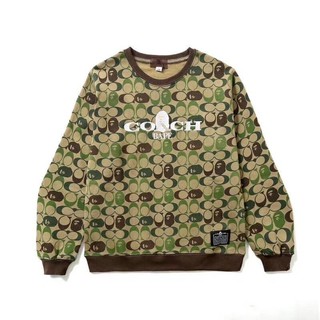 เสื้อแขนยาว Coach x Bape sweater