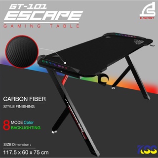 💥สินค้าใหม่🚀SIGNO E-Sport Gaming Table รุ่น ESCAPE GT-101 (โต๊ะ เกมส์มิ่ง)