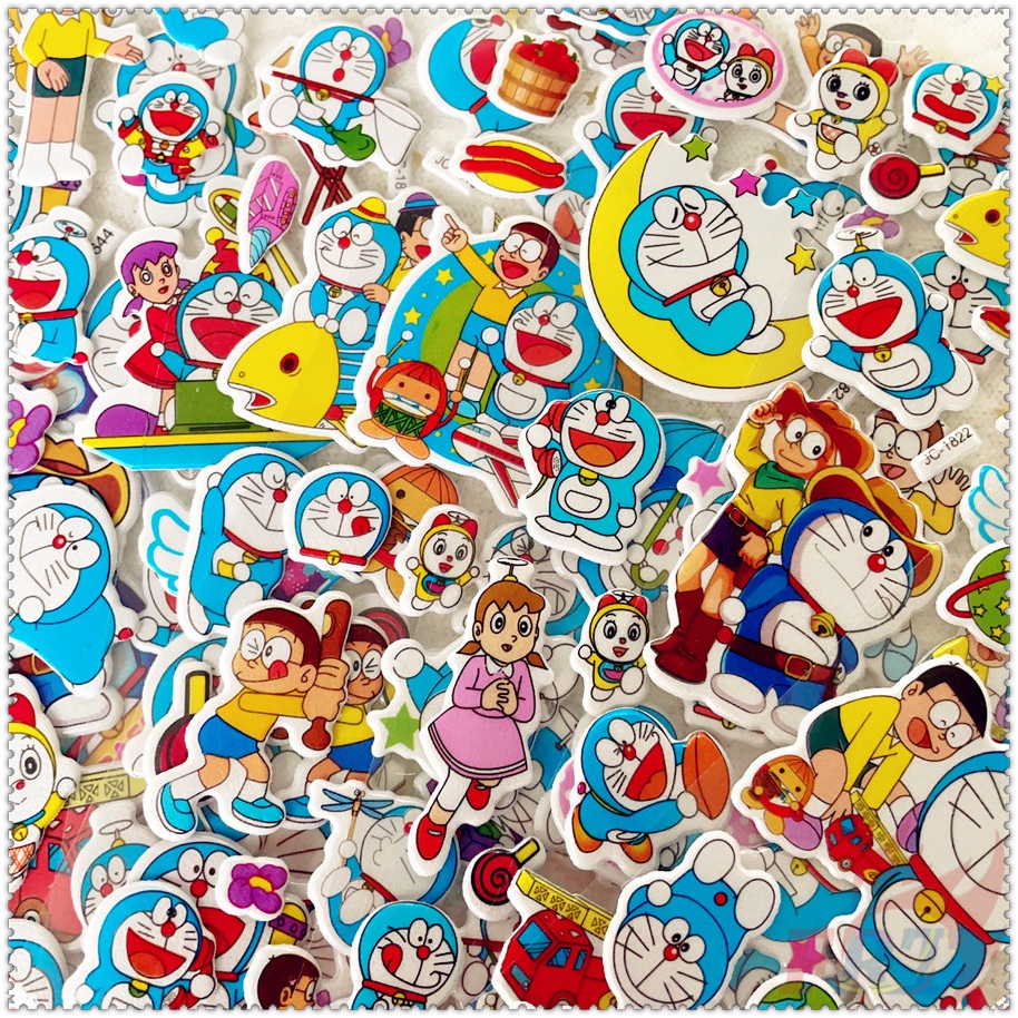 ▶ สติกเกอร์ ลายโดราเอมอน Q-1 DIY สําหรับติดตกแต่ง 5 แผ่น รูปที่ 7