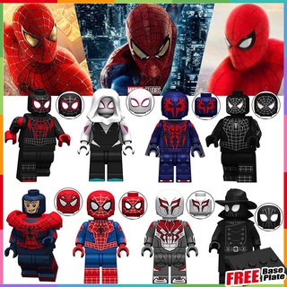 ฟิกเกอร์ Spider Man Ultimate Metal White Shadow Spider Man Parasitic Body Battle Suit Mini Figures KT1016