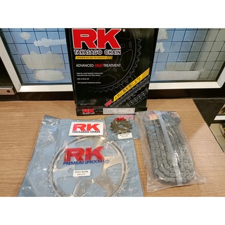 โซ่สเตอร์ RK  CBR150R  Y11-17   หน้า 15T หลัง 43-47T โซ่ 428KLO  งาน RK ชุดโซ่สเตอร์หน้า-หลัง 6