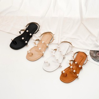 Your Favorite Shoes:  Megan Sandal รองเท้าส้นแบน ติดมุก (ไม่ผลิตเพิ่ม)