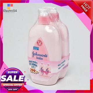 จอห์นสัน โลชั่น 500มล x 2 แพคคู่ชมพู ผลิตภัณฑ์ดูแลผิวกาย Johnson baby lotion pink 500 ml x 2